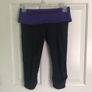 Lululemon Black Cropped Leggings
